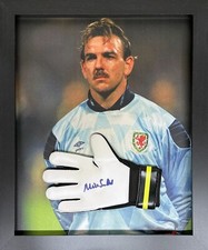 FRAMED NEVILLE SOUTHALL SIGNED GOALKEEPER GLOVE WITH COA & PROOF EVERTON WALES