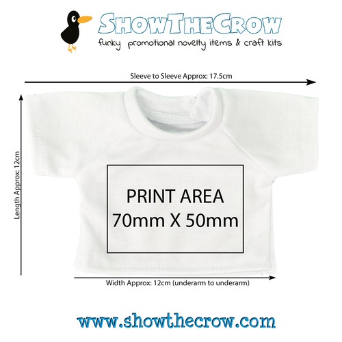 Medium white personalised - 1x,