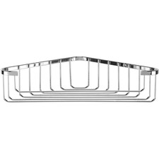 Croydex Corner Shower Basket Chrome Mild Steel Wall Mounted Storage Caddy