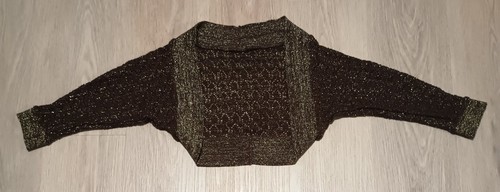 Vtg gold metallic open knit - vtg,