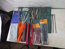 Vintage Heavy Duty Tent Pole Pegs Stake Bag Bundle Blaxpack Durapeg Bulldog