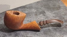 Danish Freehand Carved Estate Smoking Pipe Scandinavian Unsmoked