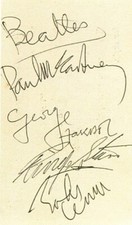 THE BEATLES Signed Post Card -