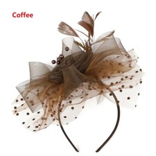Ladies Day Flower Feather Fascinator Headband Wedding Hairband  Royal Ascot Race
