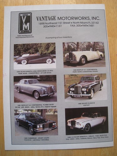 Vantage motorworks inc silver - vantage,