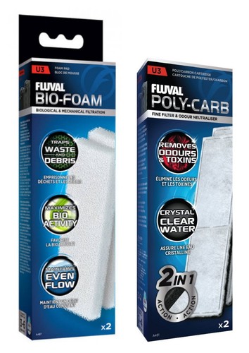 Fluval carbon foam - u3, aquarium