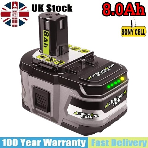 18v 0ah for - 8.0ah, ryobi