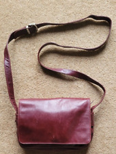 Lovely Enny Italian burgundy soft leather shoulder bag 