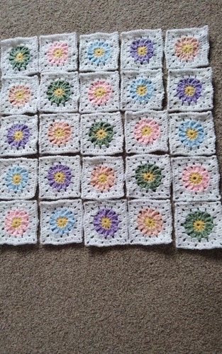 Hand crocheted granny - hand,