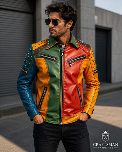 Men multicolor studded - men's,