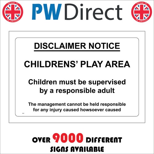 Sign childrens play area - childrens,
