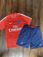 Vintage PSG Pre Match Training Kit 2016-17 Mbappe Shirt and Shorts