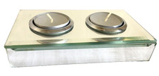 Glass Mirrored Double Tealight
