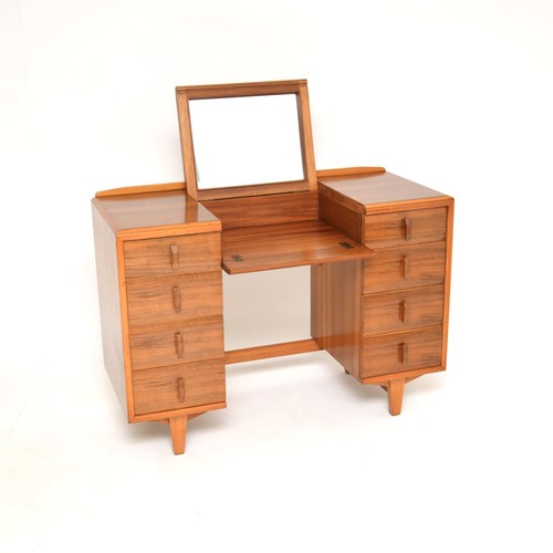 Vintage walnut dressing table - vintage,