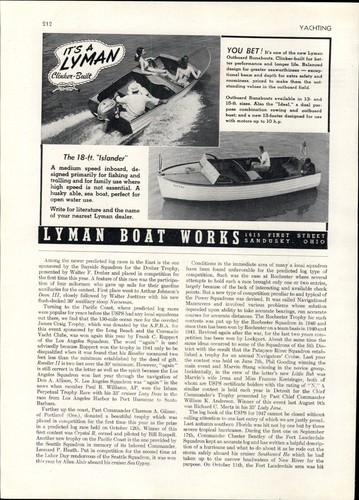 1948 paper lyman boat works - ad,