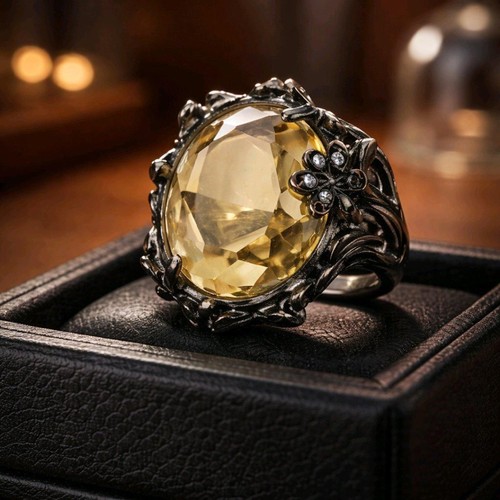 Citrine simulated yellow gem - citrine,