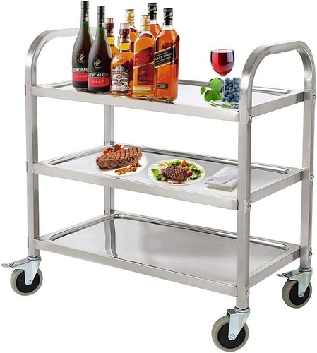 Tier stainless steel serving - steel,