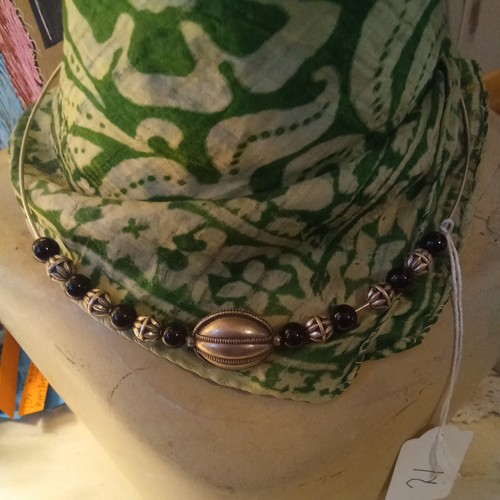 925 silver hoop necklace with