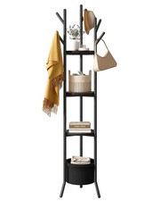 Coat Rack with Shelves and