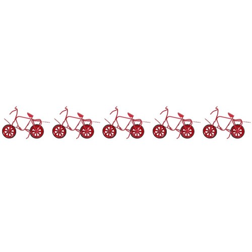 Iron miniature red bike model - miniature,