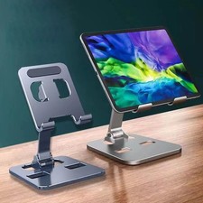 Adjustable Metal Phone Stand – Universal Foldable Desk Holder for iPhone & Andro