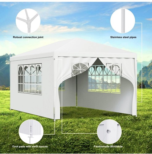 3x3m heavy duty gazebo marquee - 3x3m,