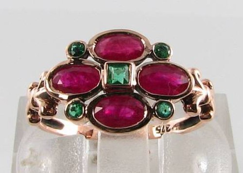 9ct rose gold ruby - 9ct,