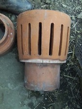 Chimney Cowl Pepper Pot Terracotta Clay 15 cm internal diameter, good condition