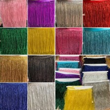 Beaded Glass Tube Fringe