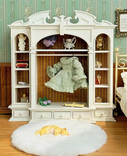 Vintage dollhouse wardrobe - vintage,