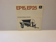 John Deere EP15 & EP25 rotary manure spreaders for tractors sales brochure 1972