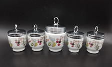 Egg Coddlers by Royal Worcester,  1 King Size, 4 Standard, Lavinia Design