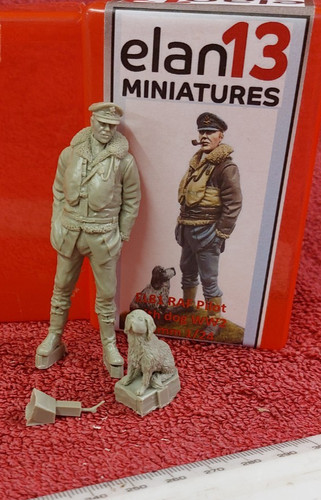 Scale raf pilot with pet - 1/24,