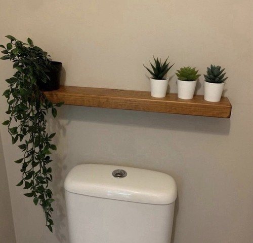 Rustic floating shelf - rustic,