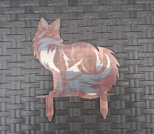 Garden fox acrylic - garden,