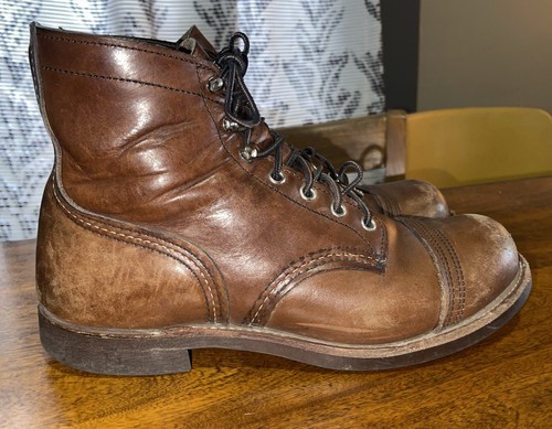 Vtg red wing iron - red,