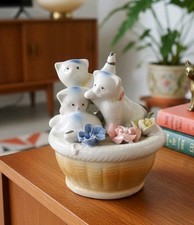 Vintage Porcelain 3 Kittens in