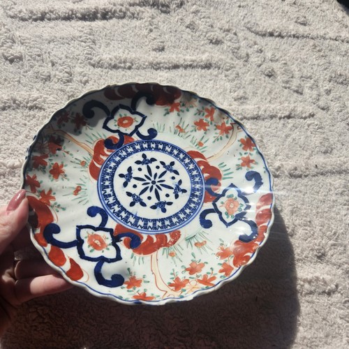 Antique japanese imari plate - antique,