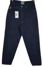 ARMANI JEANS Blue Power Mens Black TAPERED JEANS Italy - W27 L27 - RRP £185