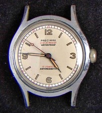 Precimax Militar Men's Manual-Wind Vintage Swiss Watch -- Spares/Repairs