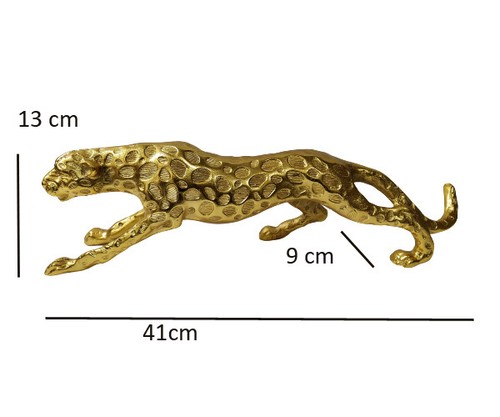Decorative leopard large gold - leopard,