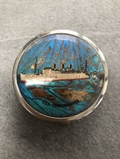 Rare Vintage P & 0 Shipping Lines "TSS Strathnaver" Gwenda-Compact Mirror