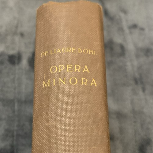 Opera minora franz de - m.,