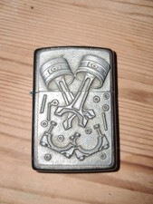 Zippo Lighter Street Chrome Emblem Mechanical Windproof Refillable