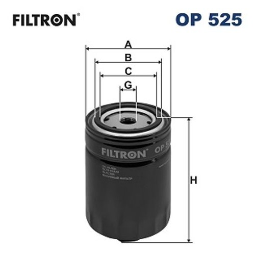 Fits filtron 525 oil filter - 525,