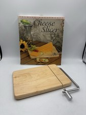 Vintage Premier Housewares Wooden Cheese Board With Wire Slicer Boxed VGC