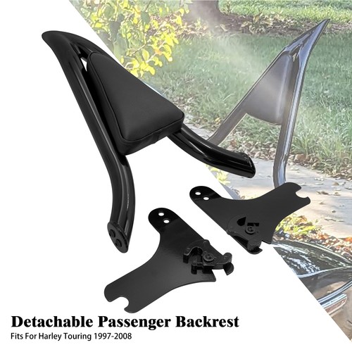 Black detachable backrest - black,
