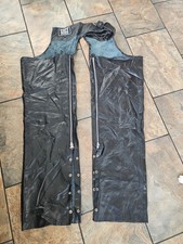 TUFF HIDE APPAREL Leather vintage chaps motorcycle trousers size 3XL