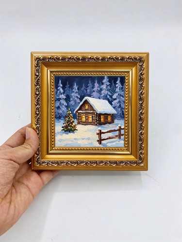 Cozy cabin with christmas - cabin,