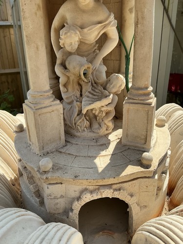 Water fountain - water,